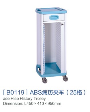 重庆[b0110]abs病历夹车（25格）